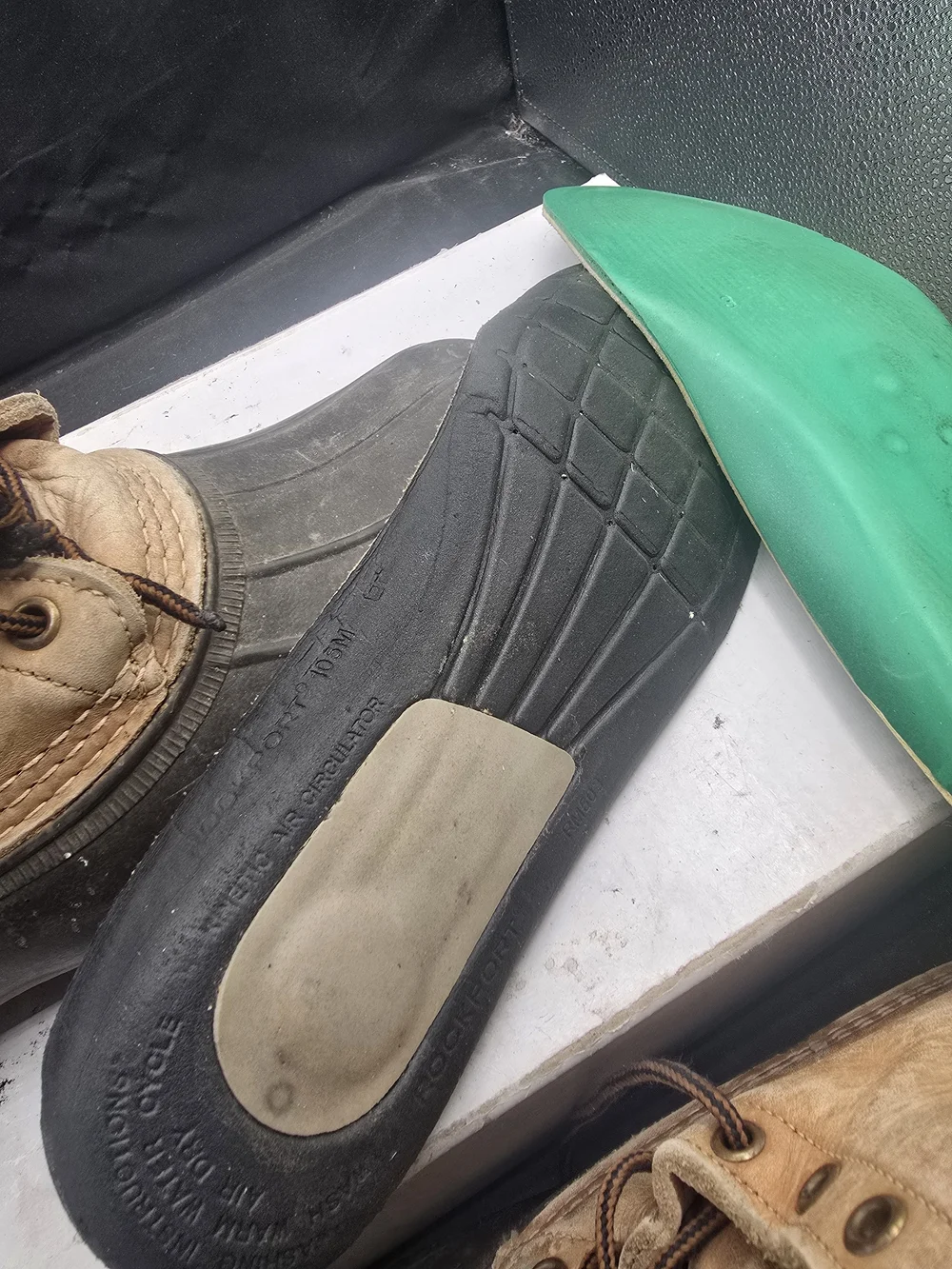 L.L. Bean Tan and Black Men’s Rain & Snow Boots